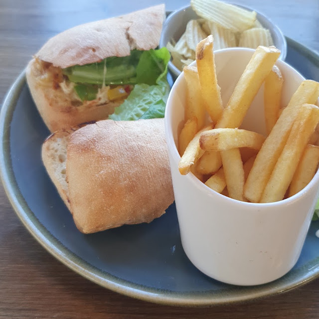 Cajun Chicken Panini with Side of Chips