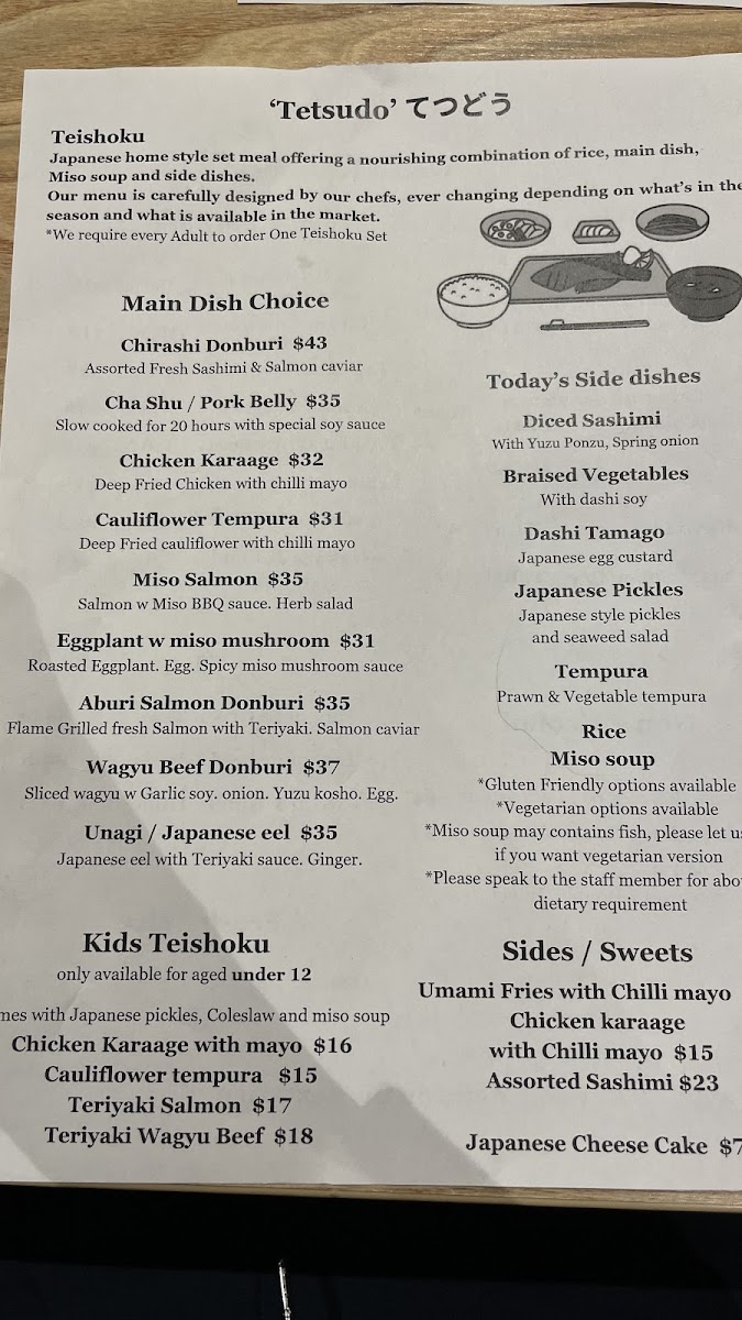 Railway 9 menu board