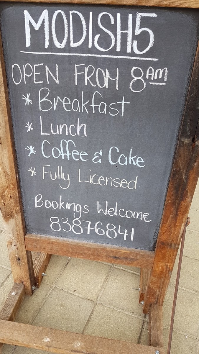 Modish menu board