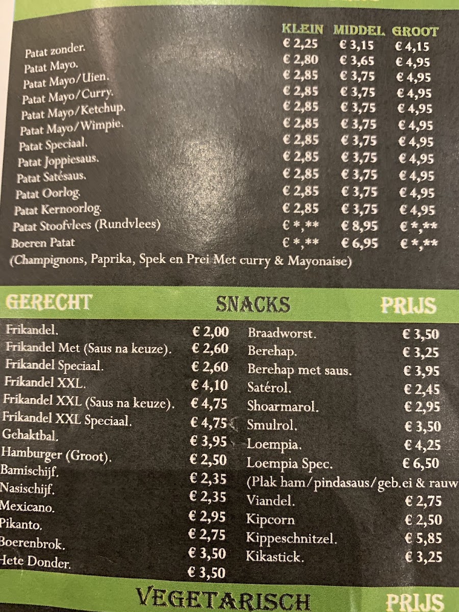 Plaza Burger Restaurant menu board