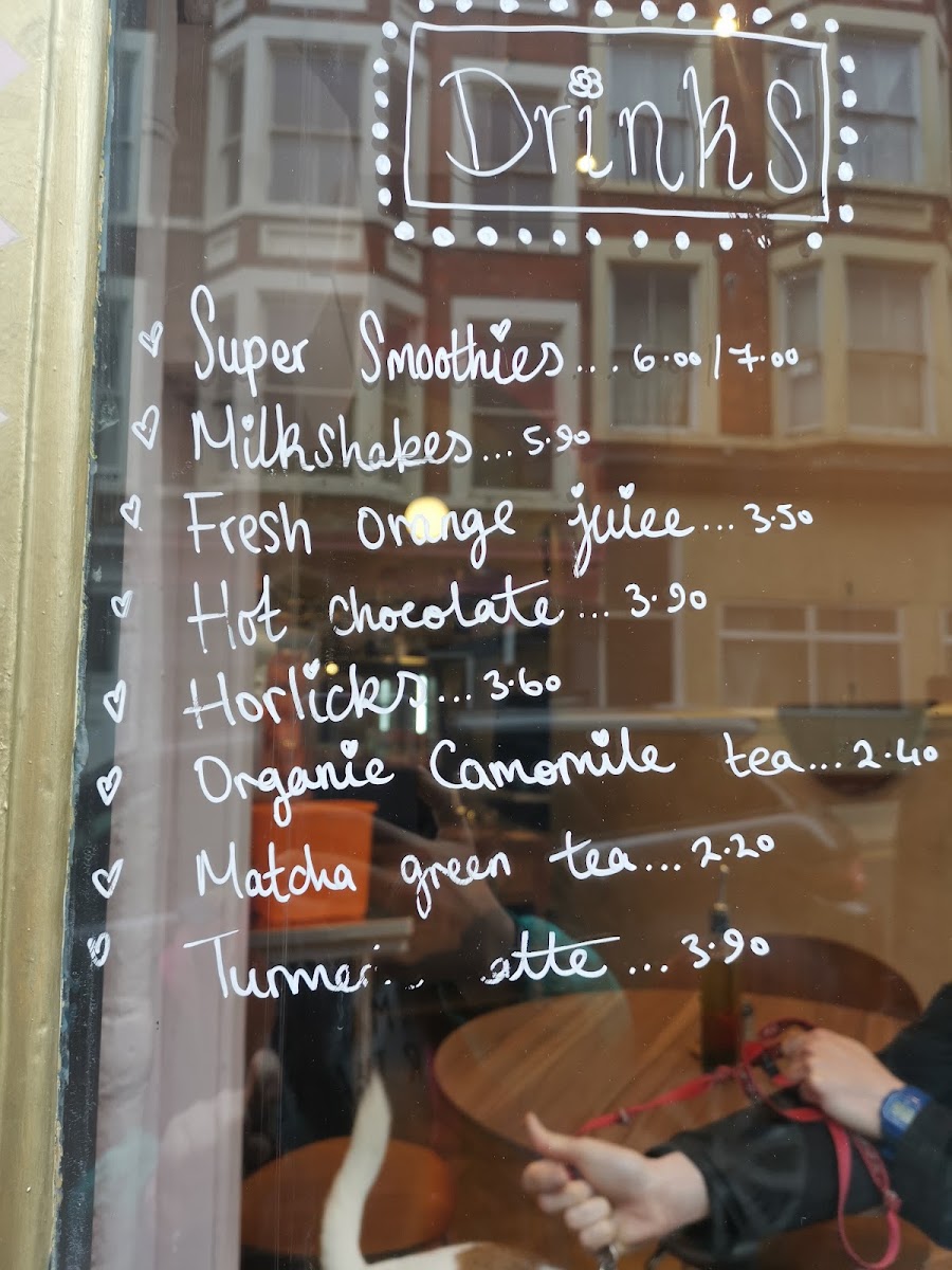 Francesca's street eat menu board