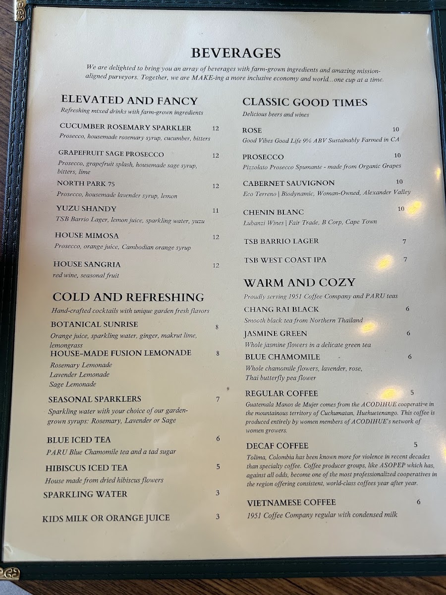 MAKE Projects menu board