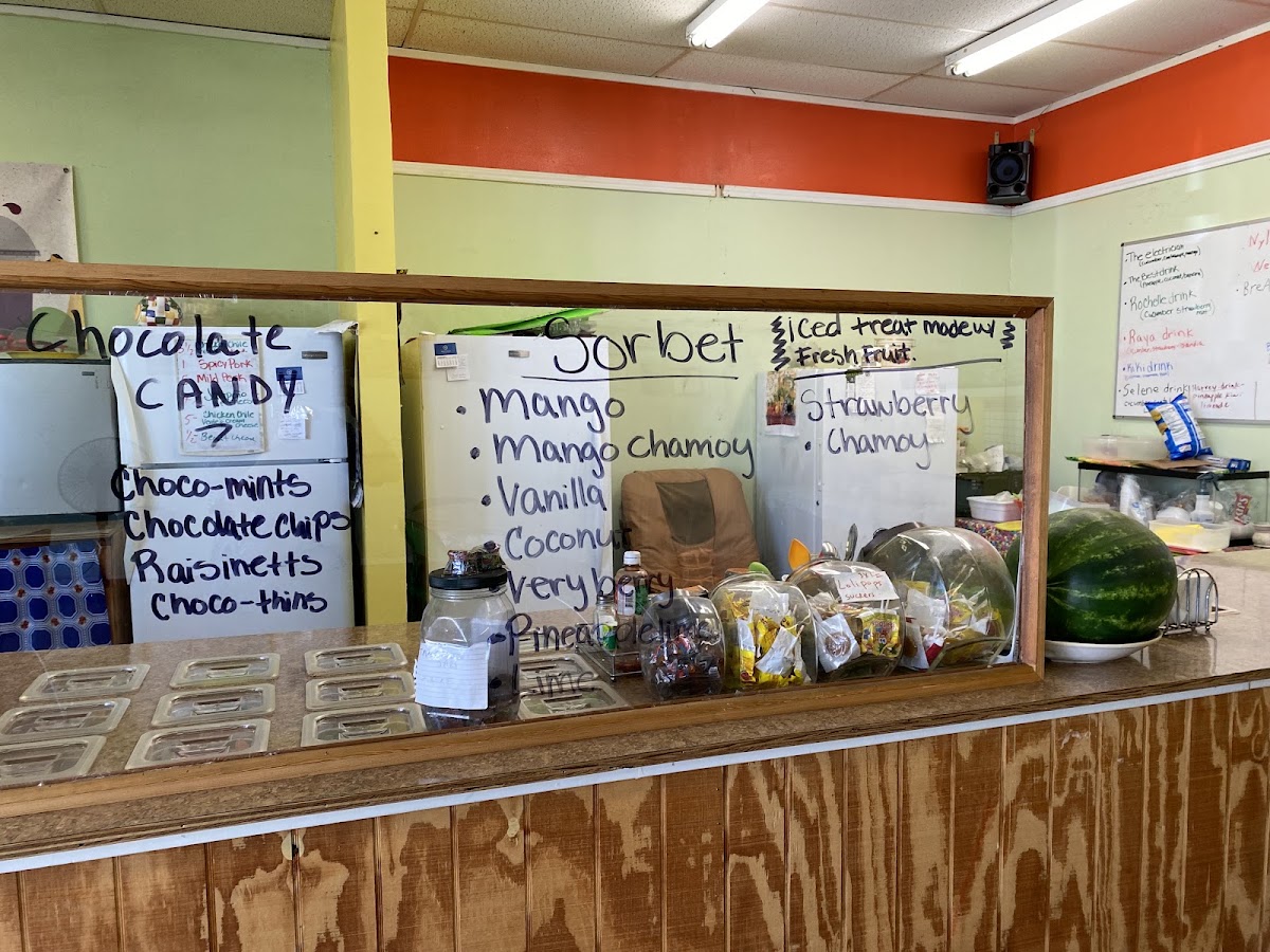 Fruit Paradise Big Spring menu board