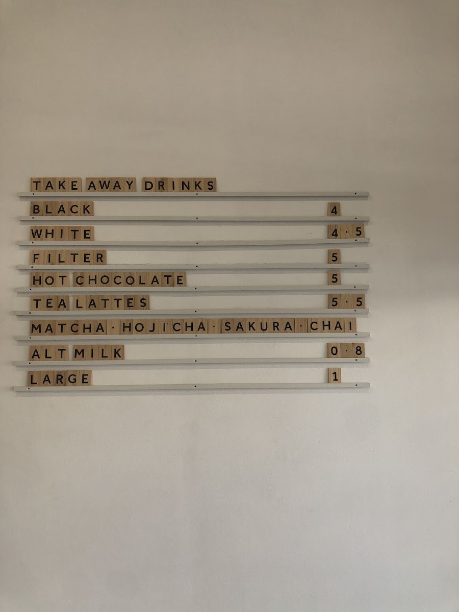Tamago menu board
