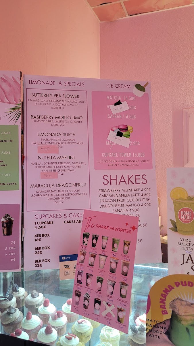 Homemade We Eat Fine menu board