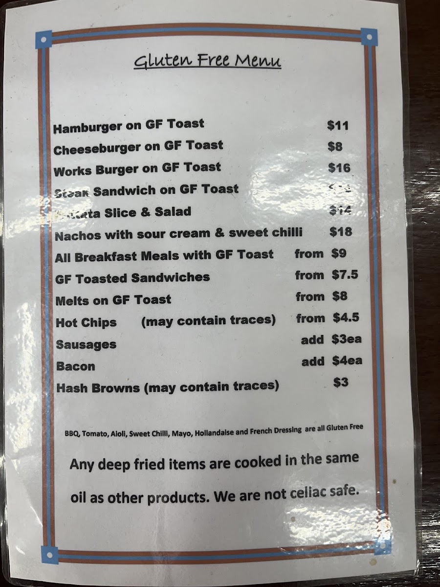 Isabel’s Place menu board