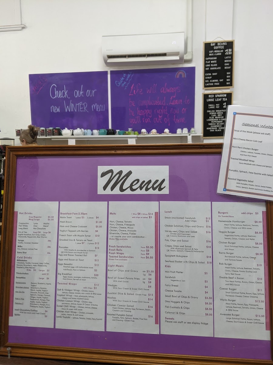 Isabel’s Place menu board
