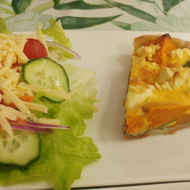 Sweet Potato Bacon Zucchini Quiche