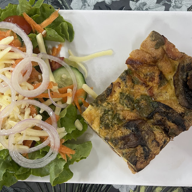 Zucchini Slice and Salad