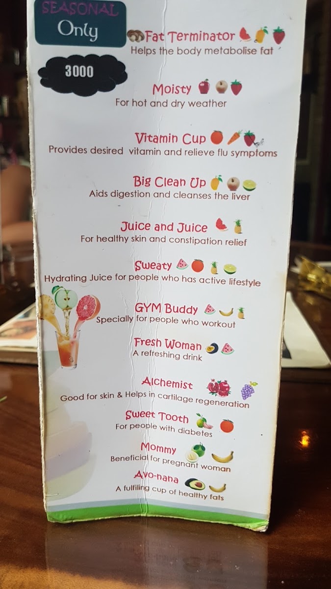 The Little Mushroom Coffee menu board