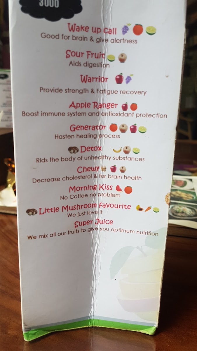 The Little Mushroom Coffee menu board
