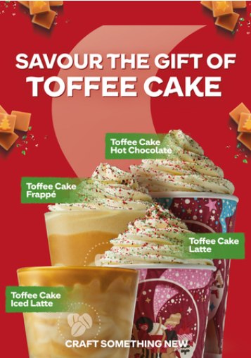 Costa Coffee Mosta menu board