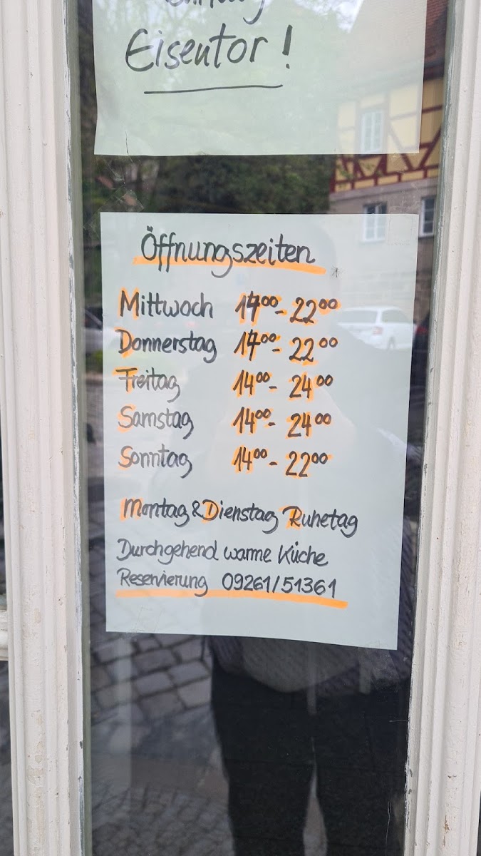 Galerie Ambiente, Cafe-Bar Karibik menu board