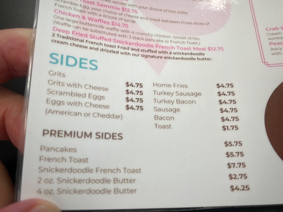 The Cafe @ B'More Made with Pride menu board