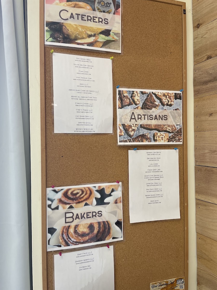 The Cafe @ B'More Made with Pride menu board