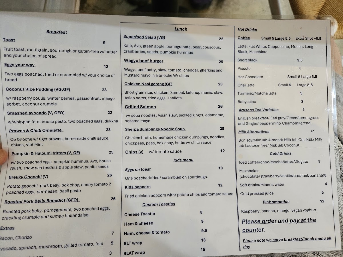 Fodder menu board