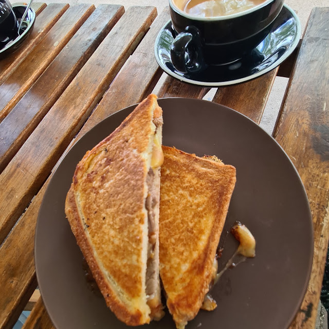 Lamb Cheese and Chutney Toastie