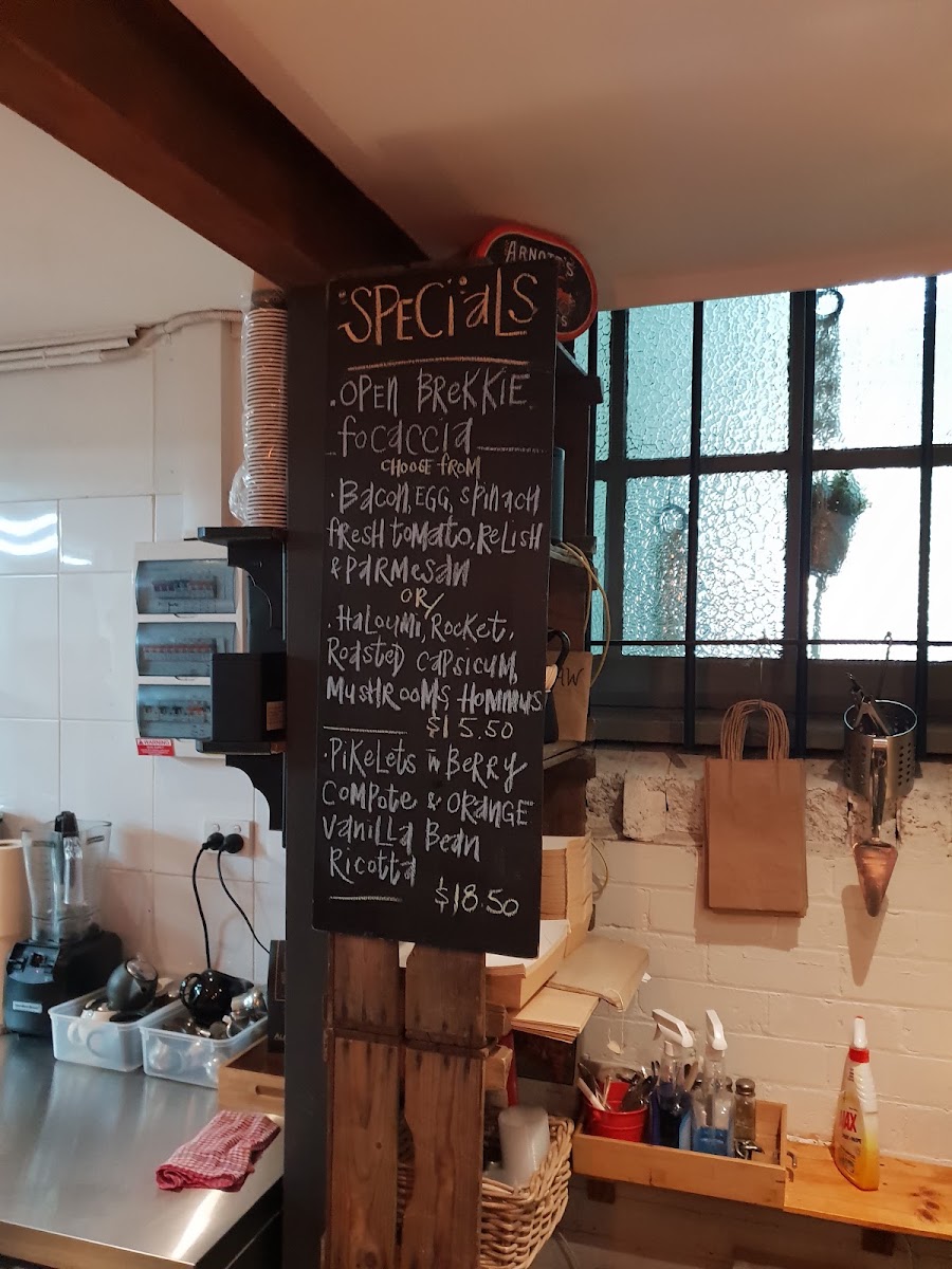 George St Loft menu board