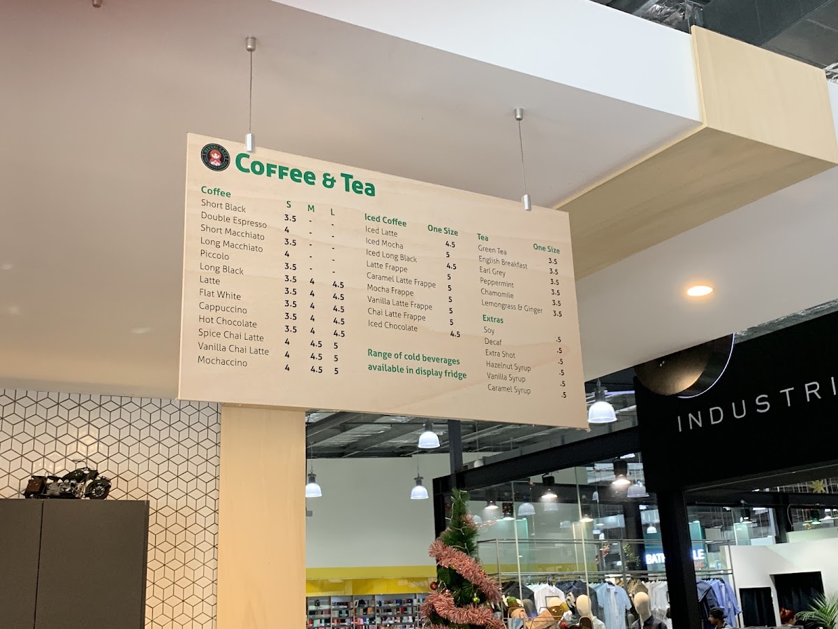 Nevski Cafe menu board