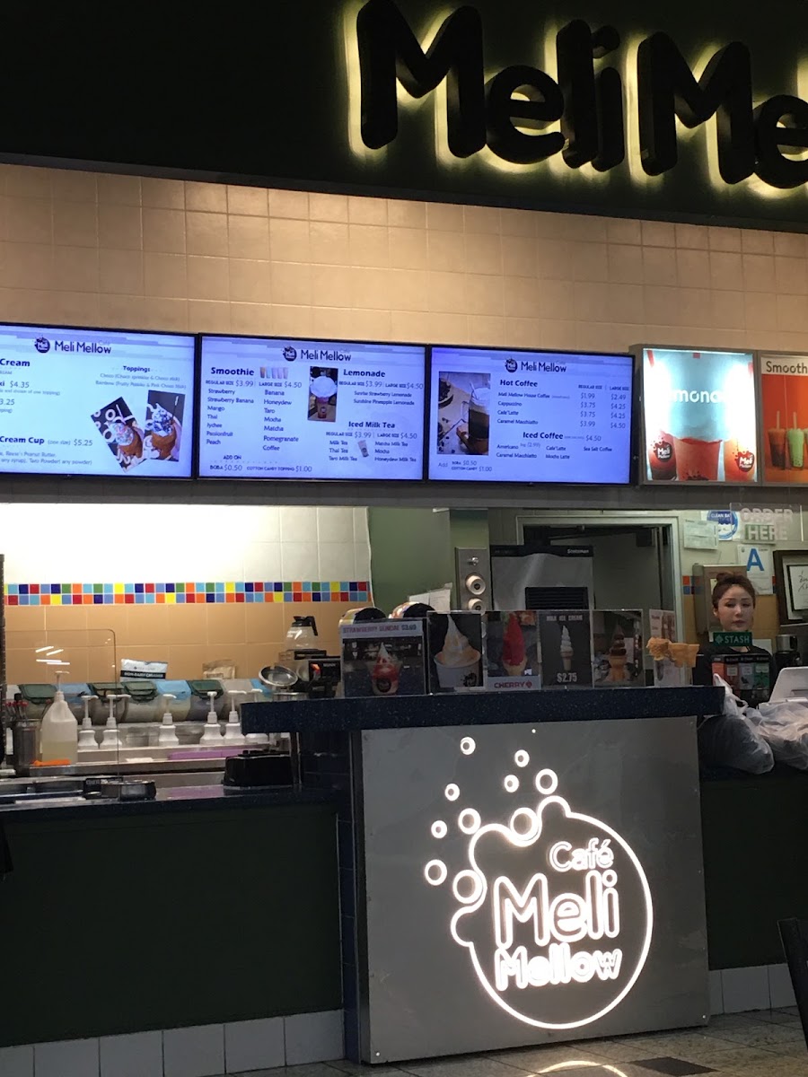 Cafe Meli Mellow menu board