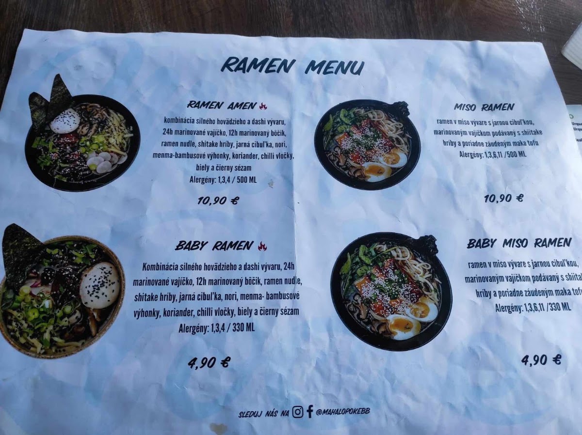 Profile kaviareň menu board