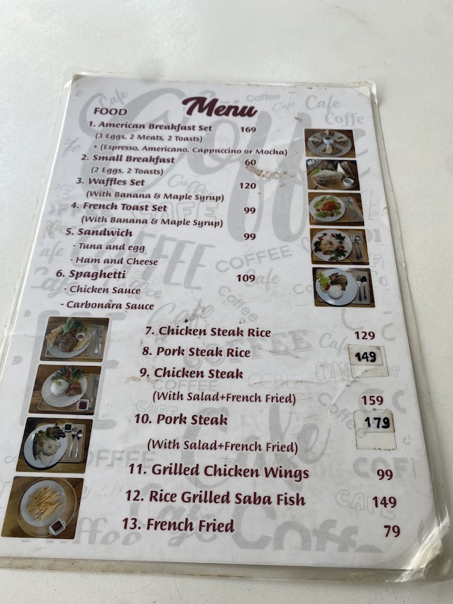 1989 Hostel & Cafe Sukhumvit 22 menu board