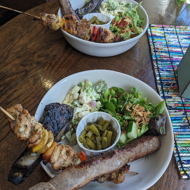 Meal from Their BBQ Event