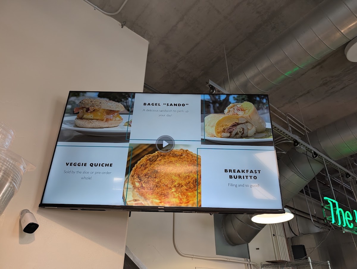 The Bridge Café menu board