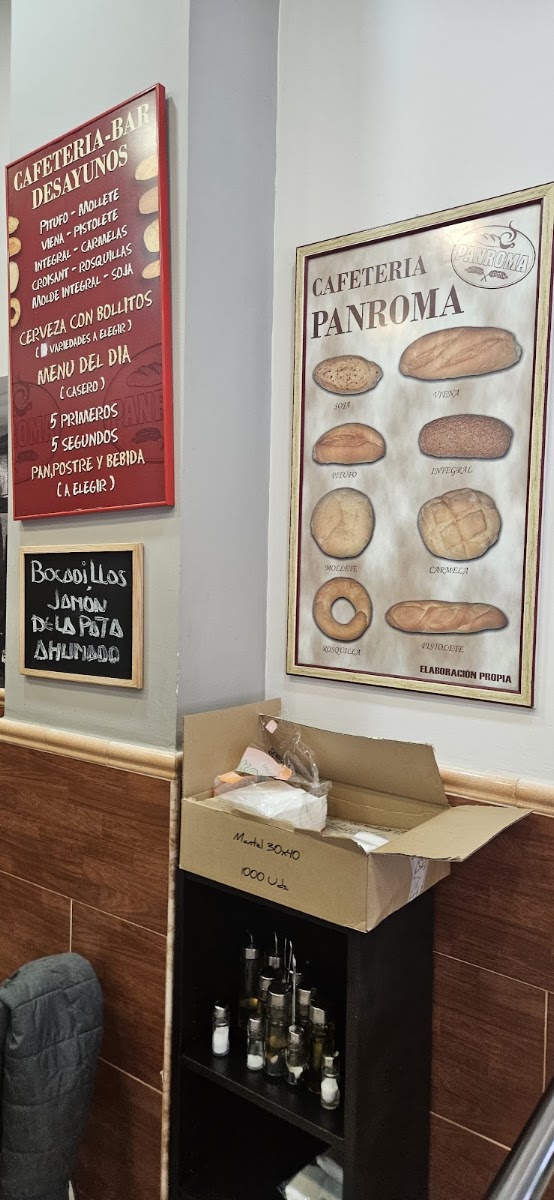 Panroma menu board