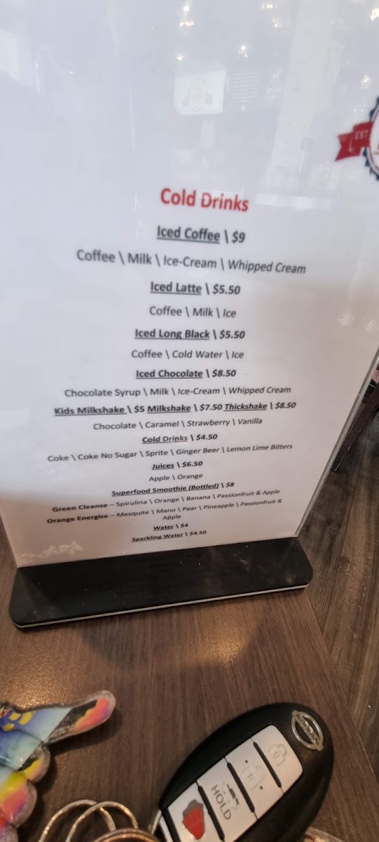Port Central Pantry menu board