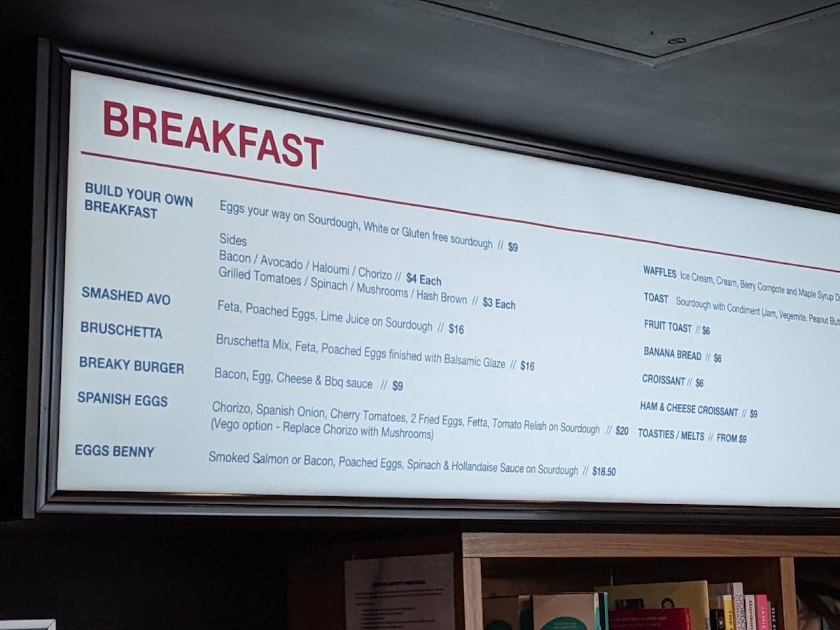 Port Central Pantry menu board