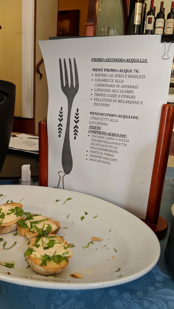 Cafè della Vipera menu board