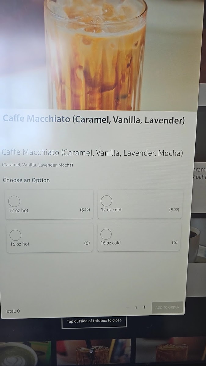 Wonderful World Coffee and Tea menu board