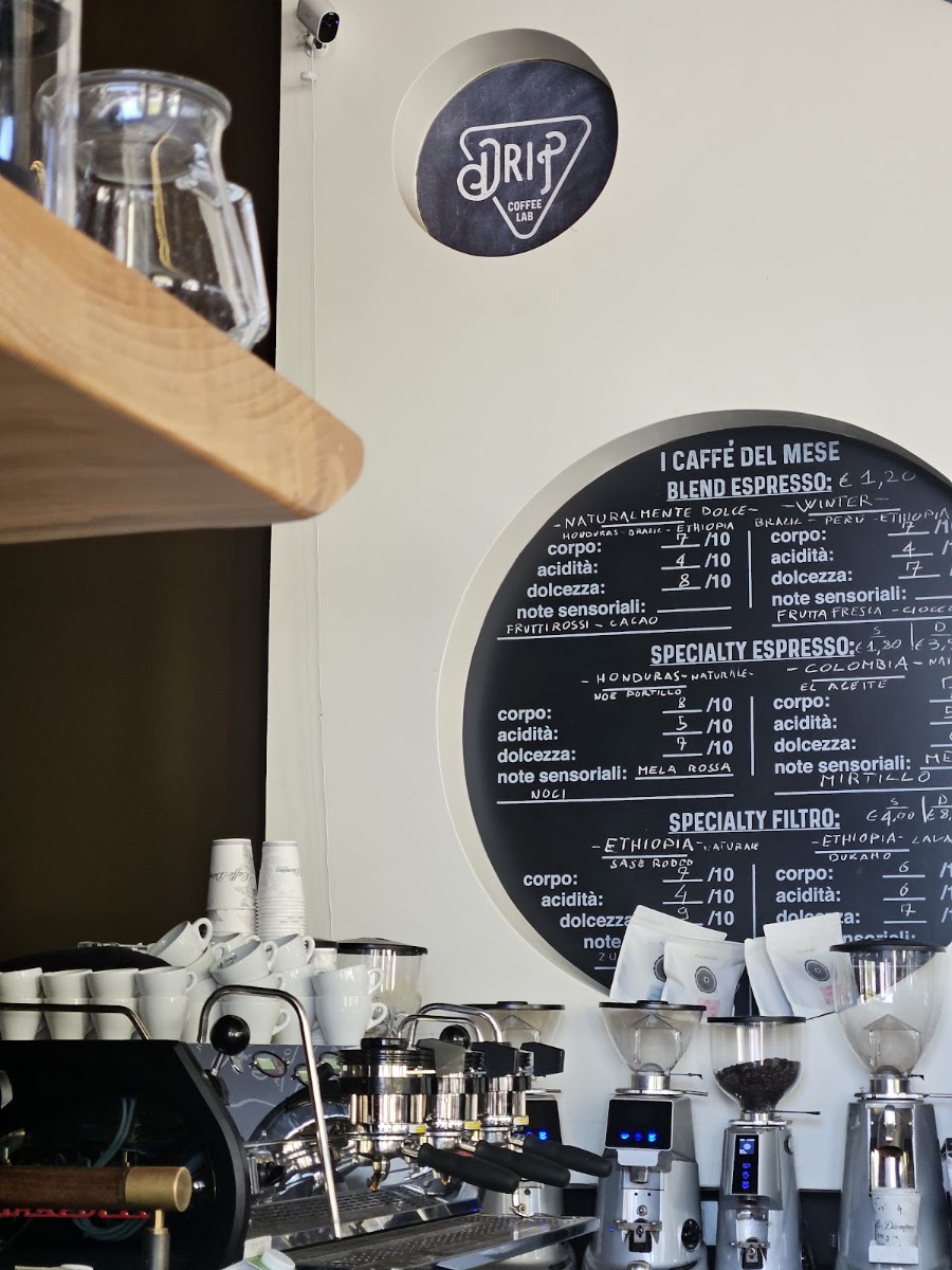 Drip Coffee Lab menu board