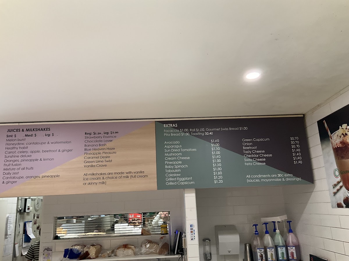 Gourmet Pantry menu board