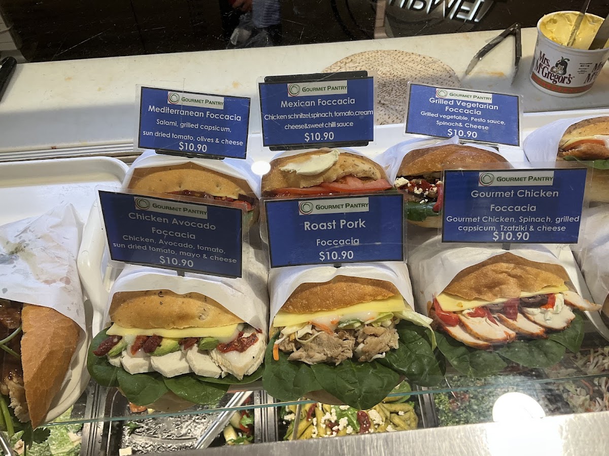 Gourmet Pantry menu board