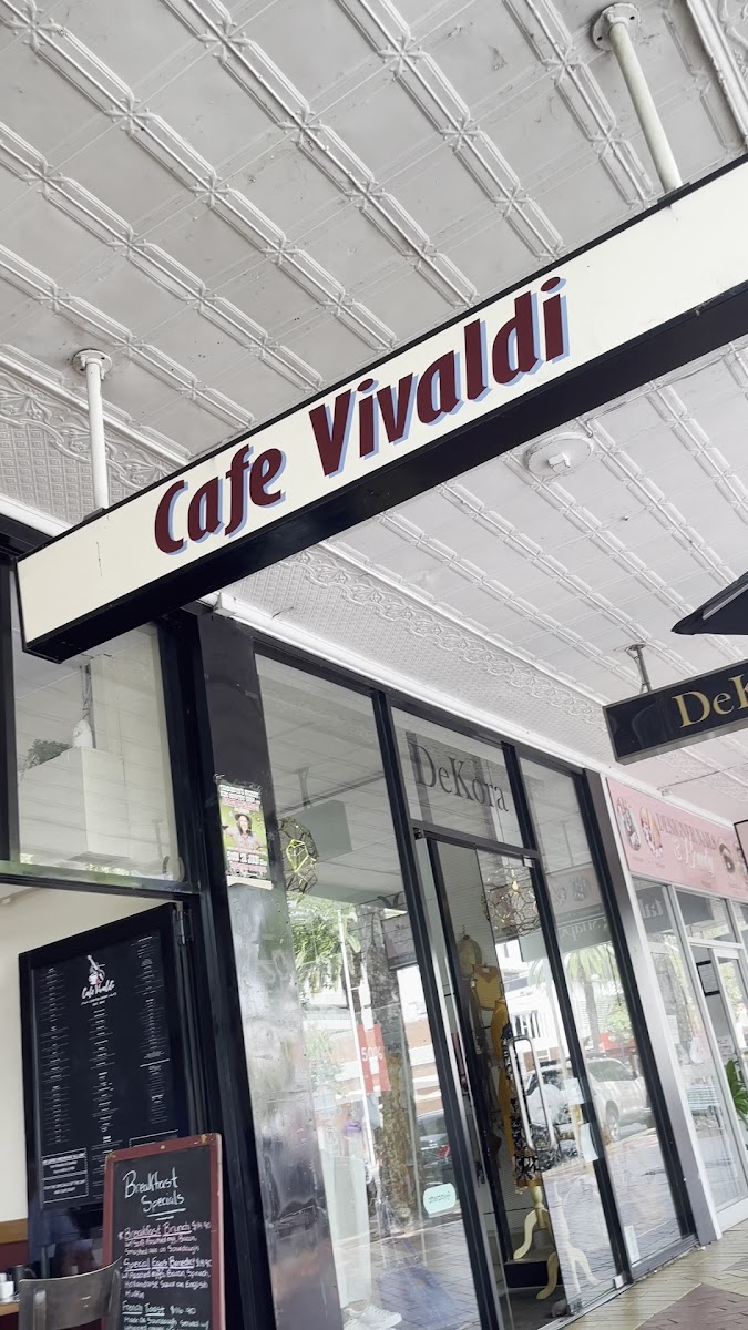 Cafe Vivaldi menu board