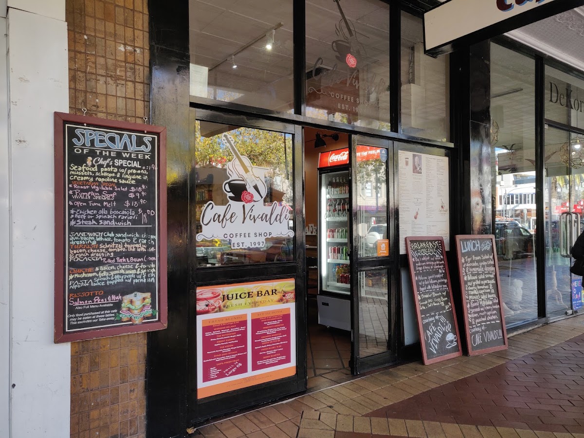 Cafe Vivaldi menu board