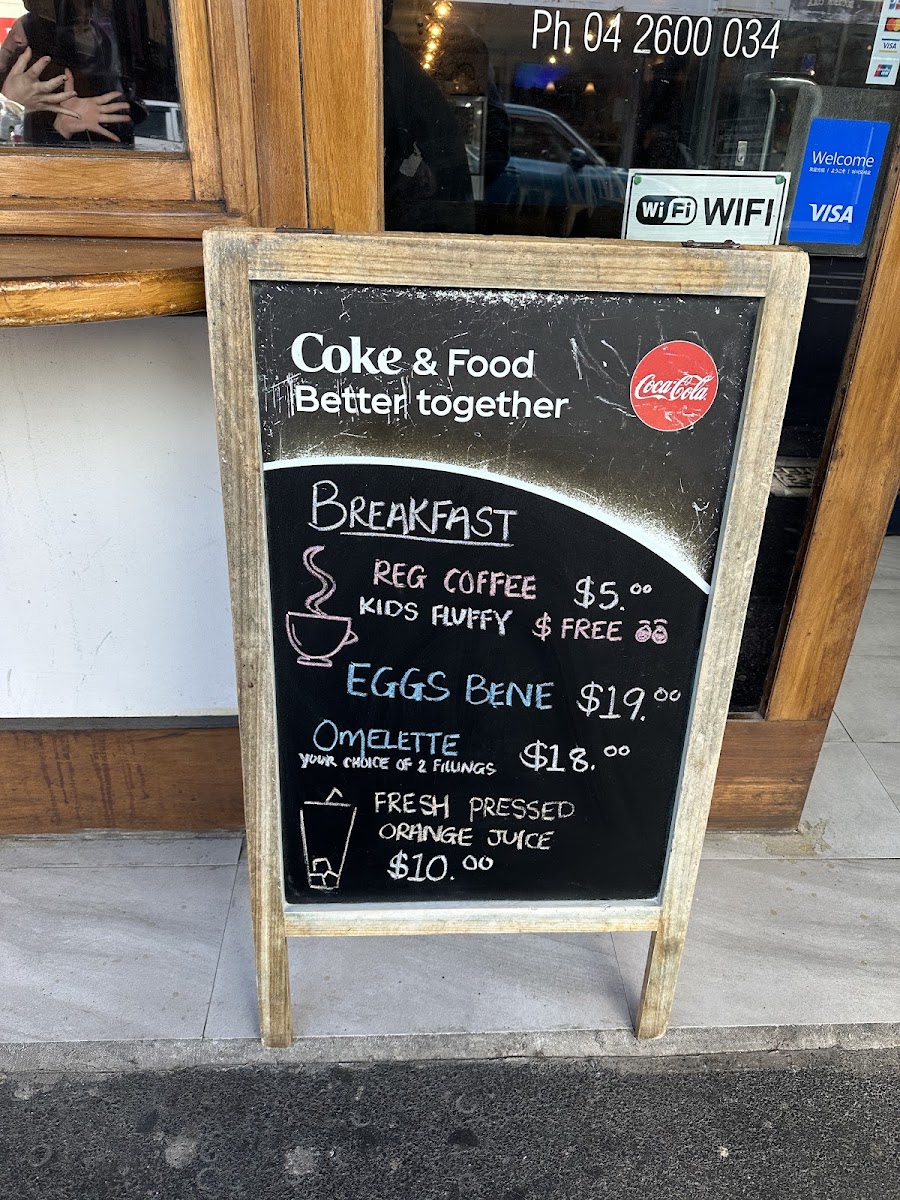 SaMick Cafe & Bar menu board