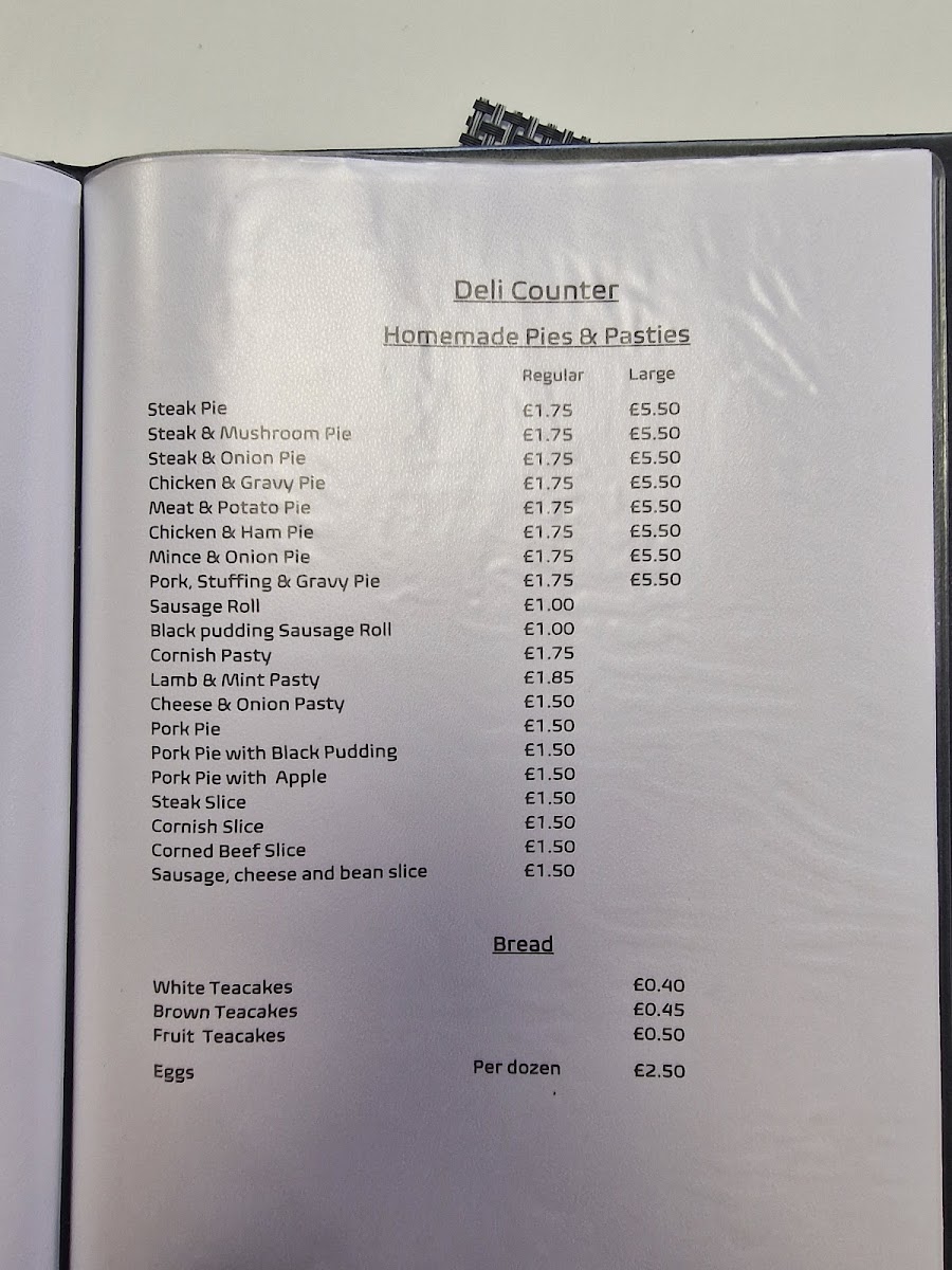 Tracy's Kitchen menu board