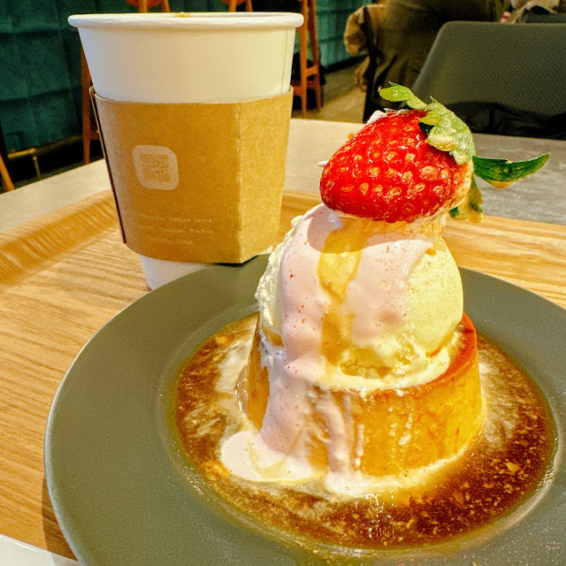 苺のプリンアラモード