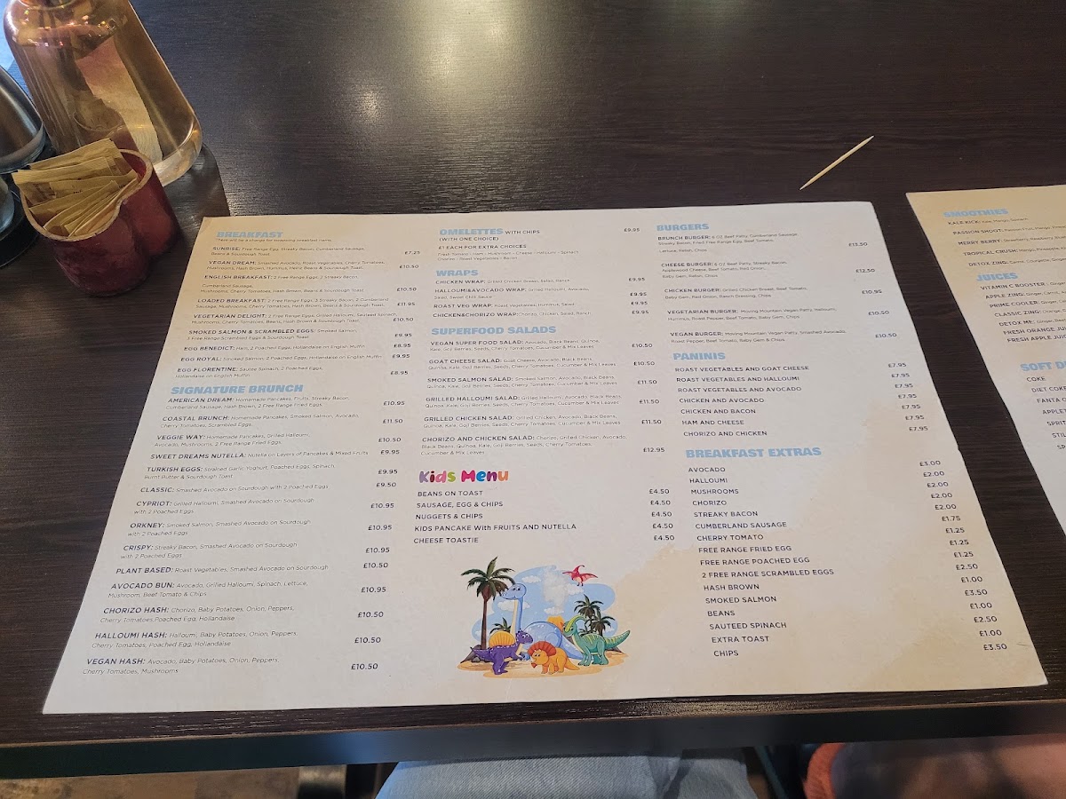 Toast and Tomato menu board