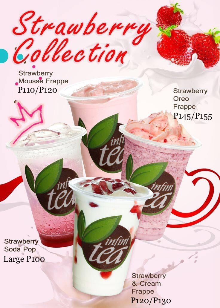 Infinitea Session menu board