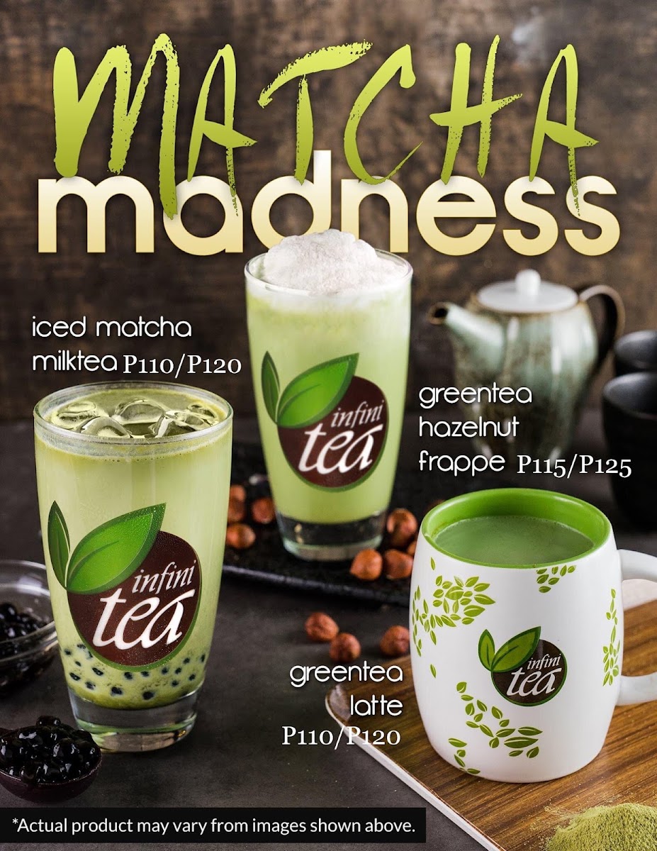 Infinitea Session menu board