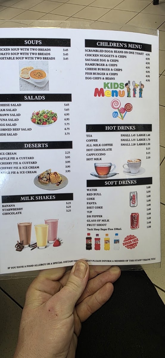 Chatter Box Cafe menu board