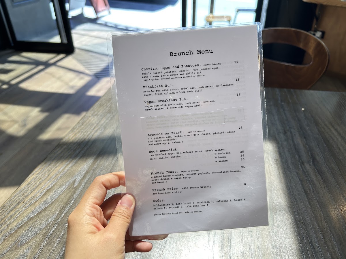 Marmolada Cafe menu board