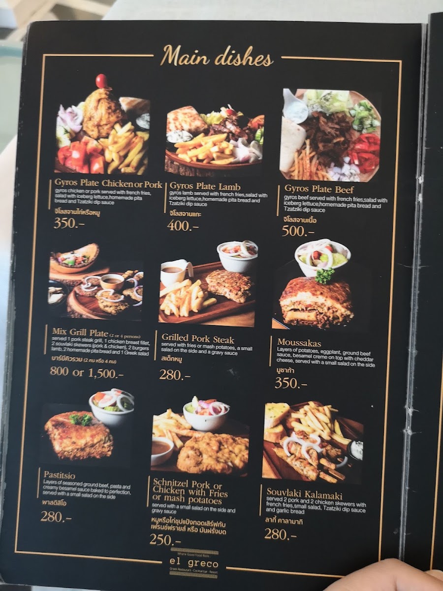 Mochaccino Kitchen menu board