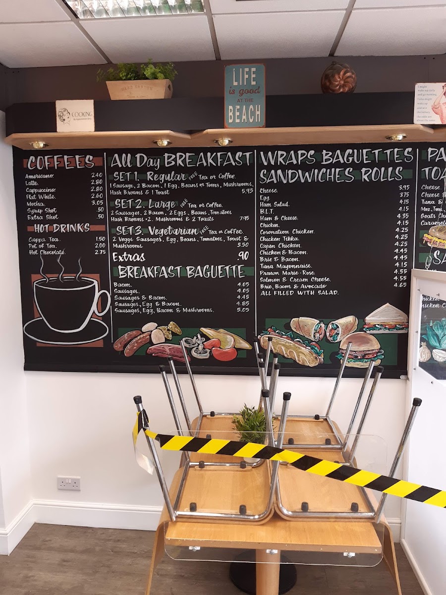 Nathan's Nibbles menu board
