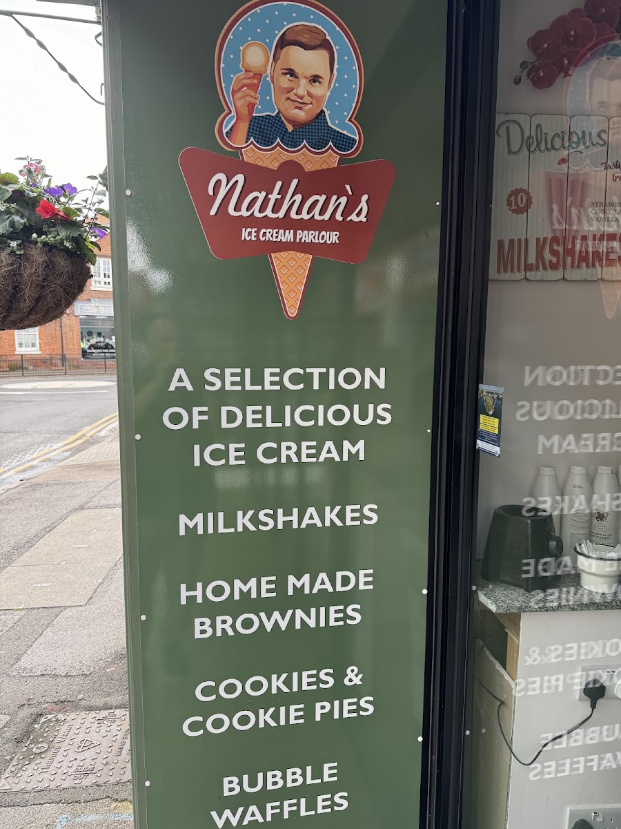 Nathan's Nibbles menu board