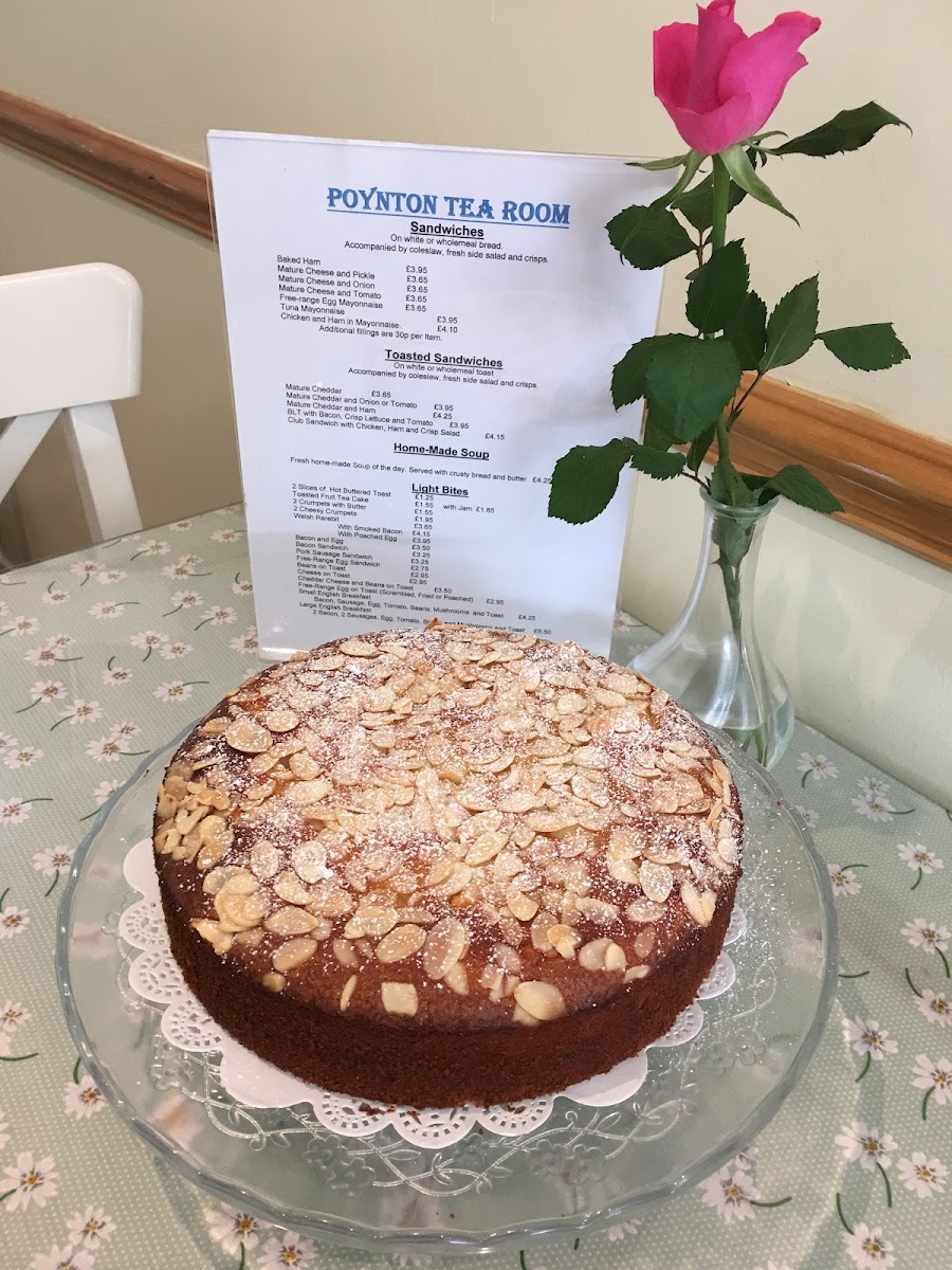 Poynton Tea Room menu board